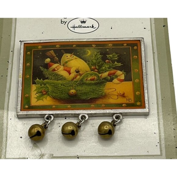 Marjolein Bastin By Hallmark Jingle Bell Pin 1999 - Picture 3 of 5